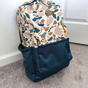 Printed Teal Cordura L.L. Bean Backpack